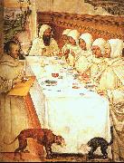 St.Benedict his Monks Eating in the Refectory